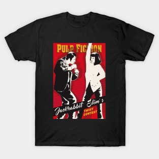 Pulp Fiction twist dance art print T-Shirt